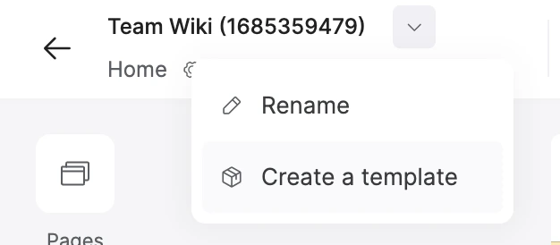 Create a template