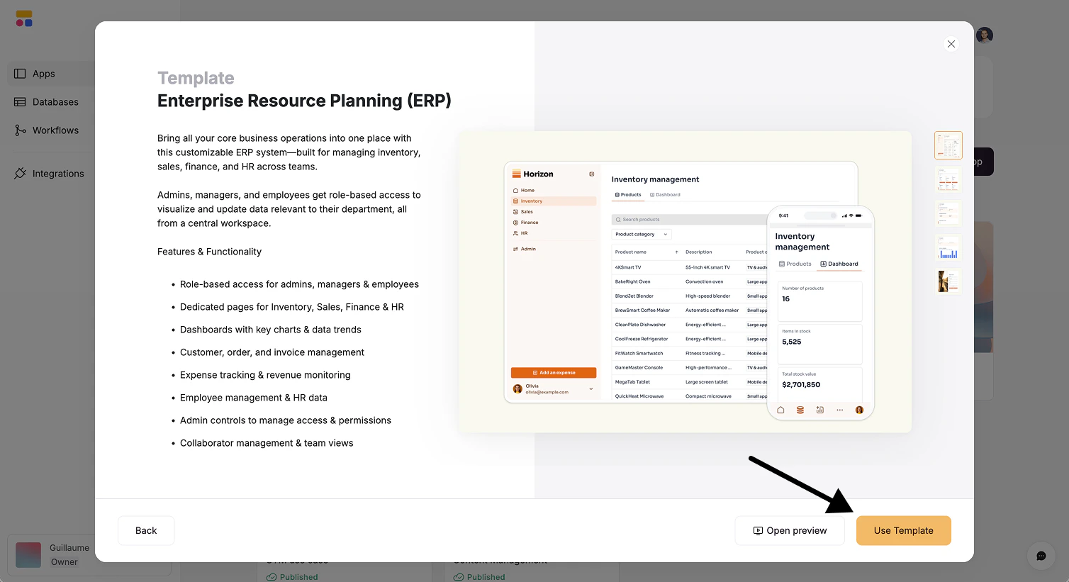 Using the ERP Softr template.png