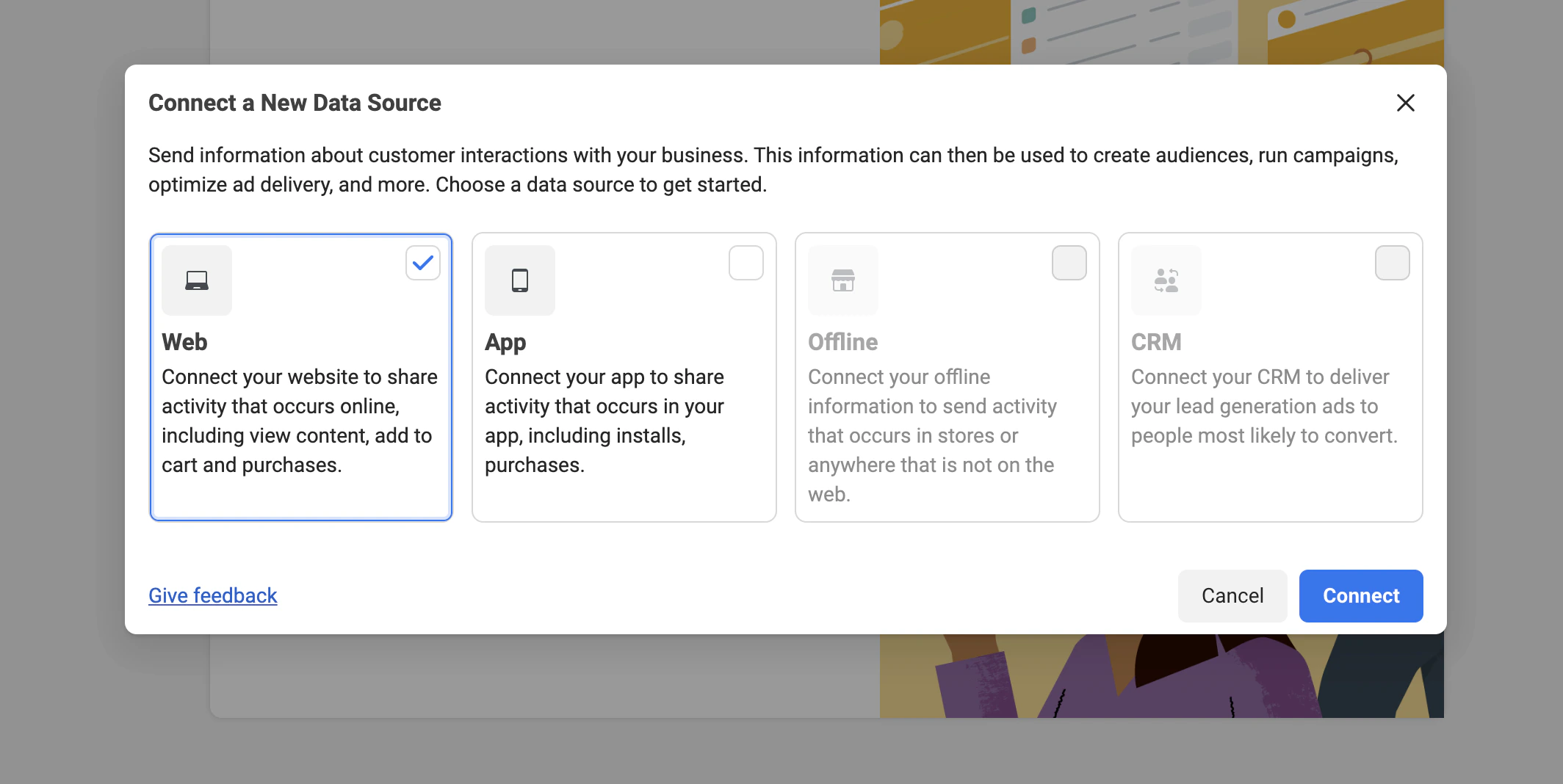 Connect a website