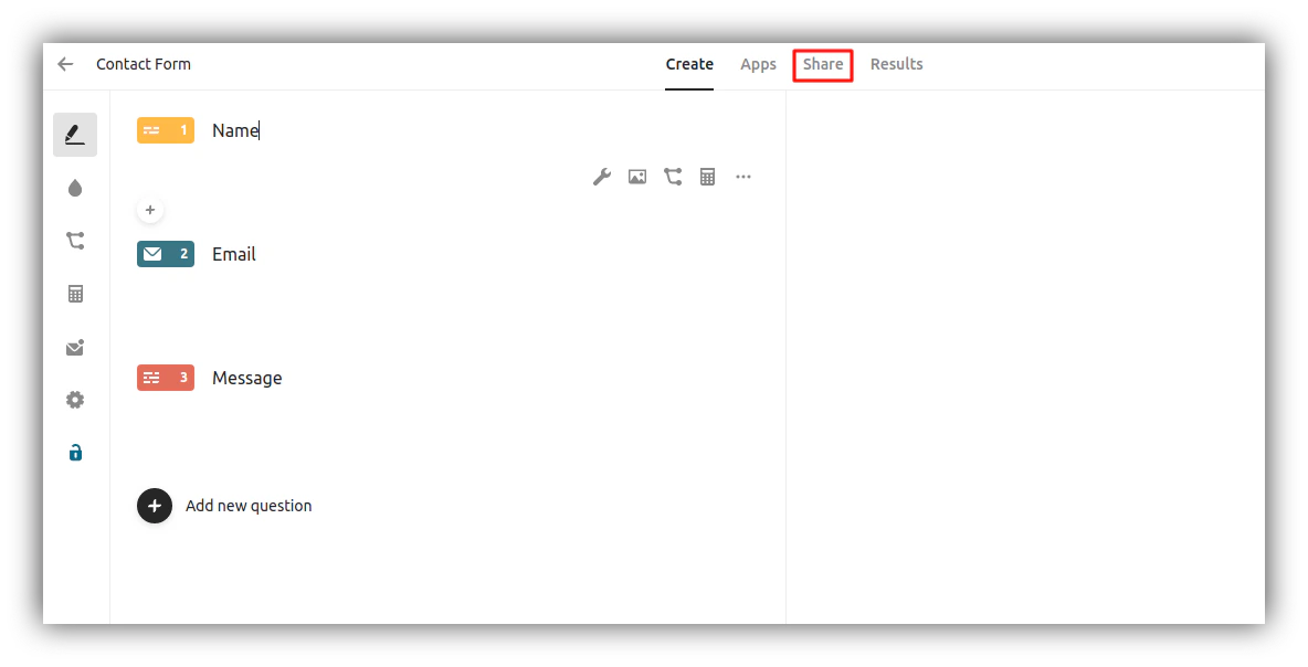 Share form