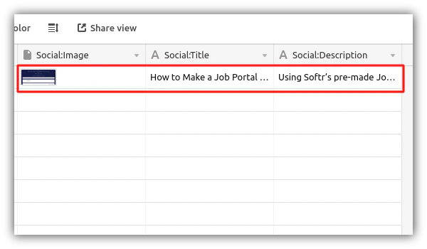 Social fields example