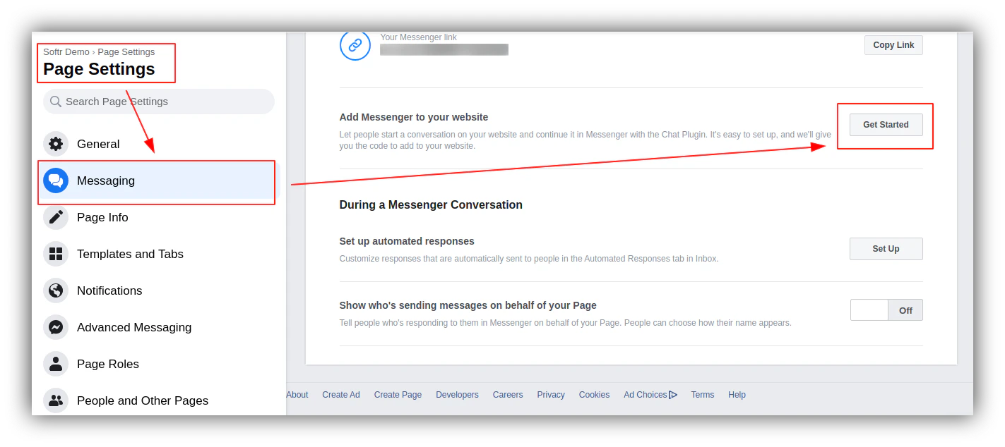 Add Messenger to your website
