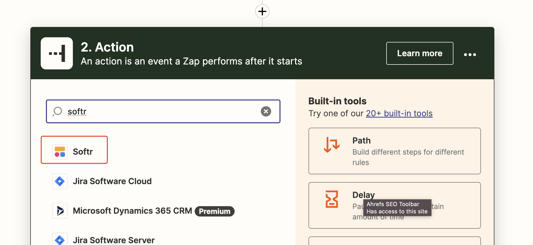 Locating the Softr app