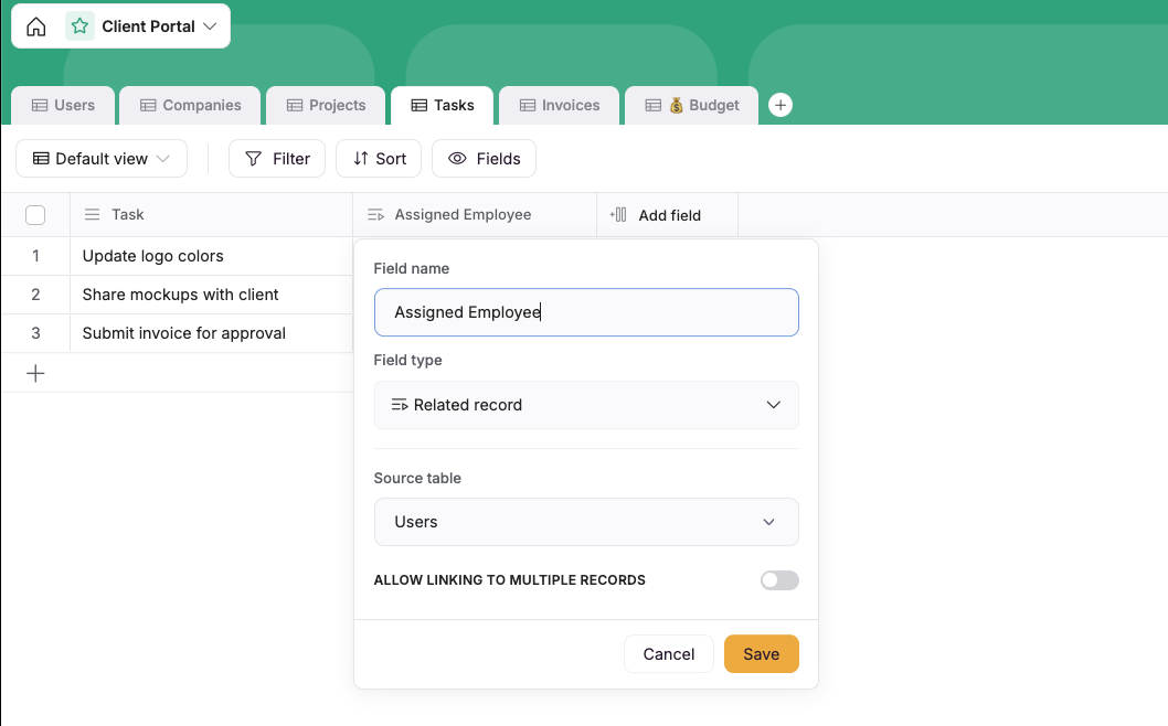 Related Record, Lookup, and Rollup Fields – Softr Help Docs