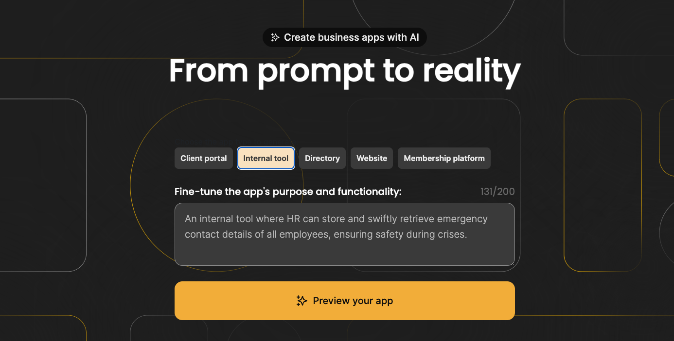 Softr AI App Generator