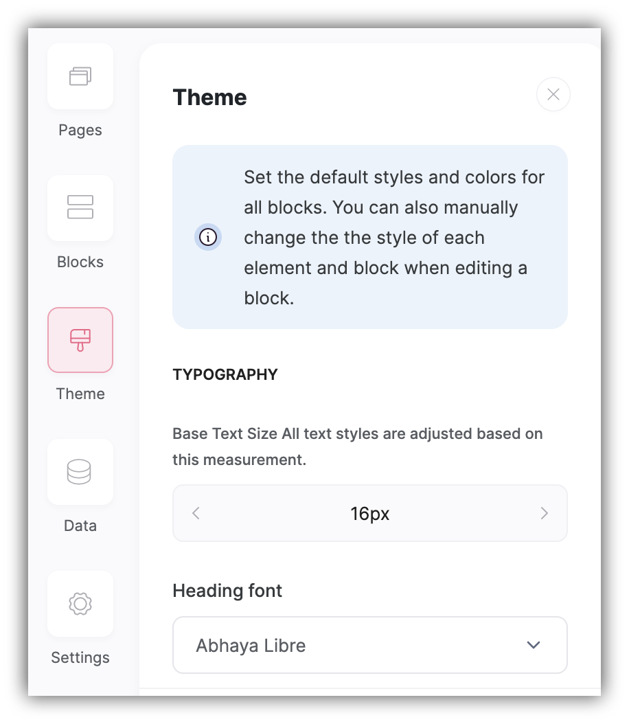 Application Theme – Softr Help Docs