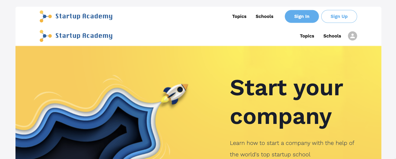 Duplicate header without signin/signup buttons