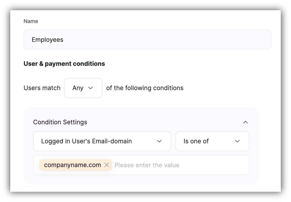 Creating a user group