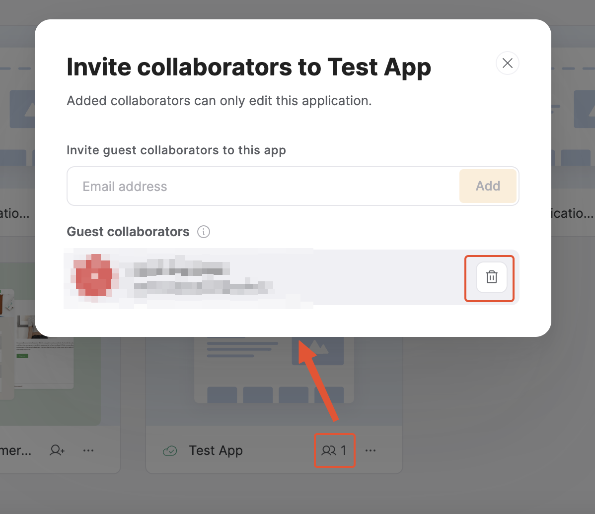 Removing a Guest Collaborator