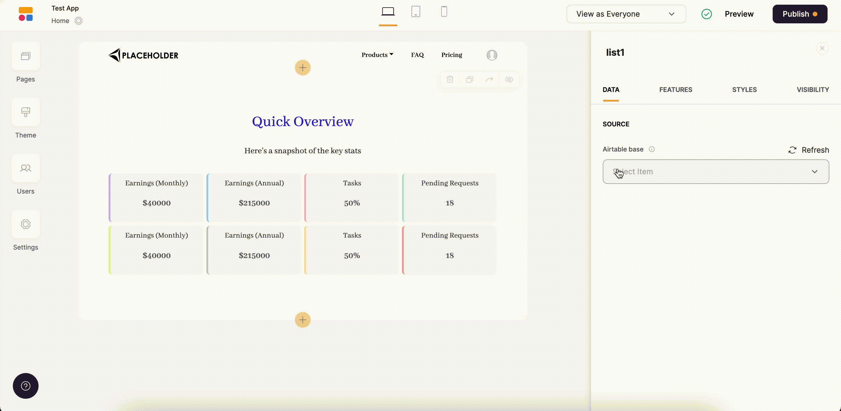 Setting up the block