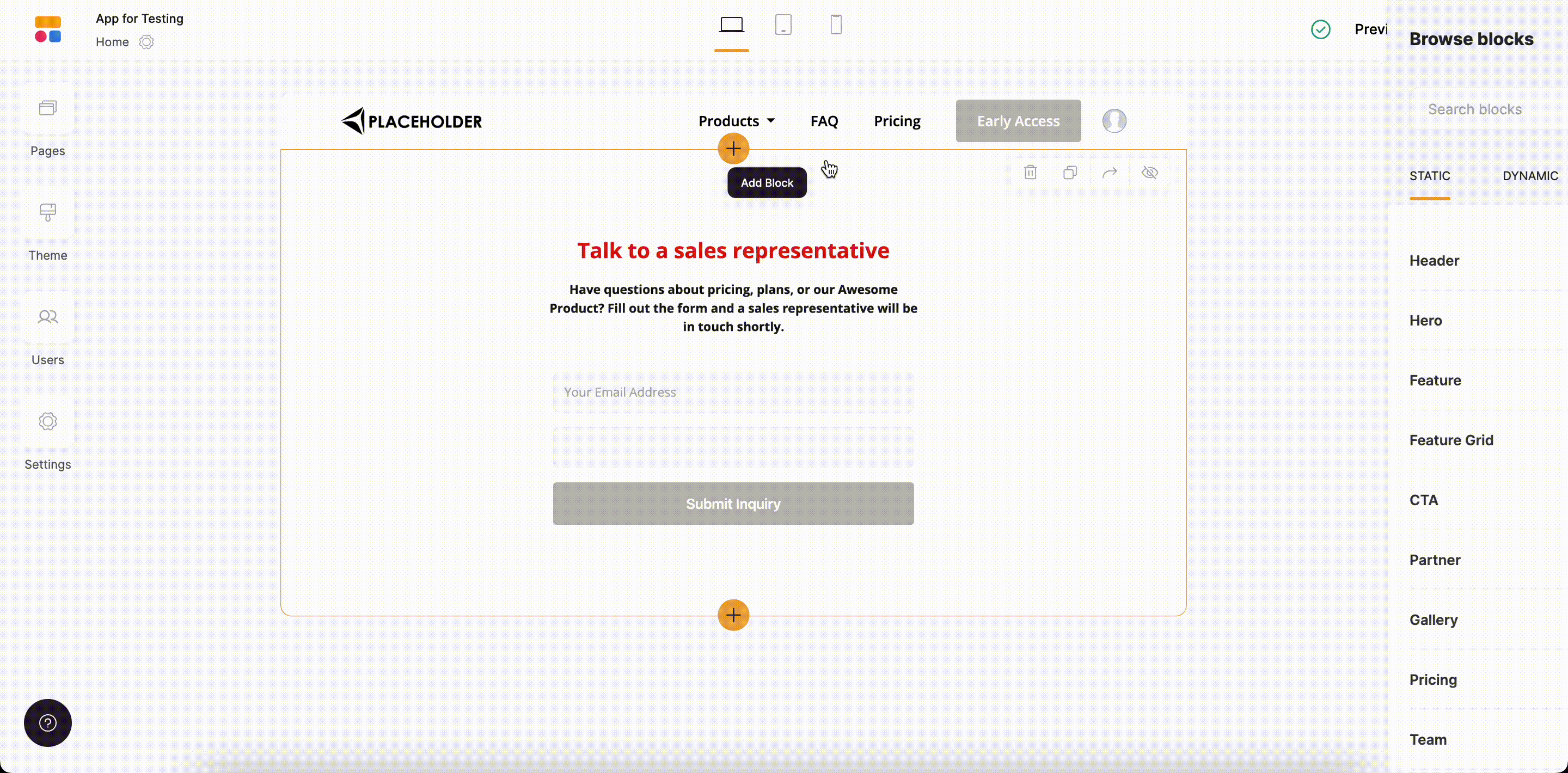 Adding embed code inside the Custom Code block