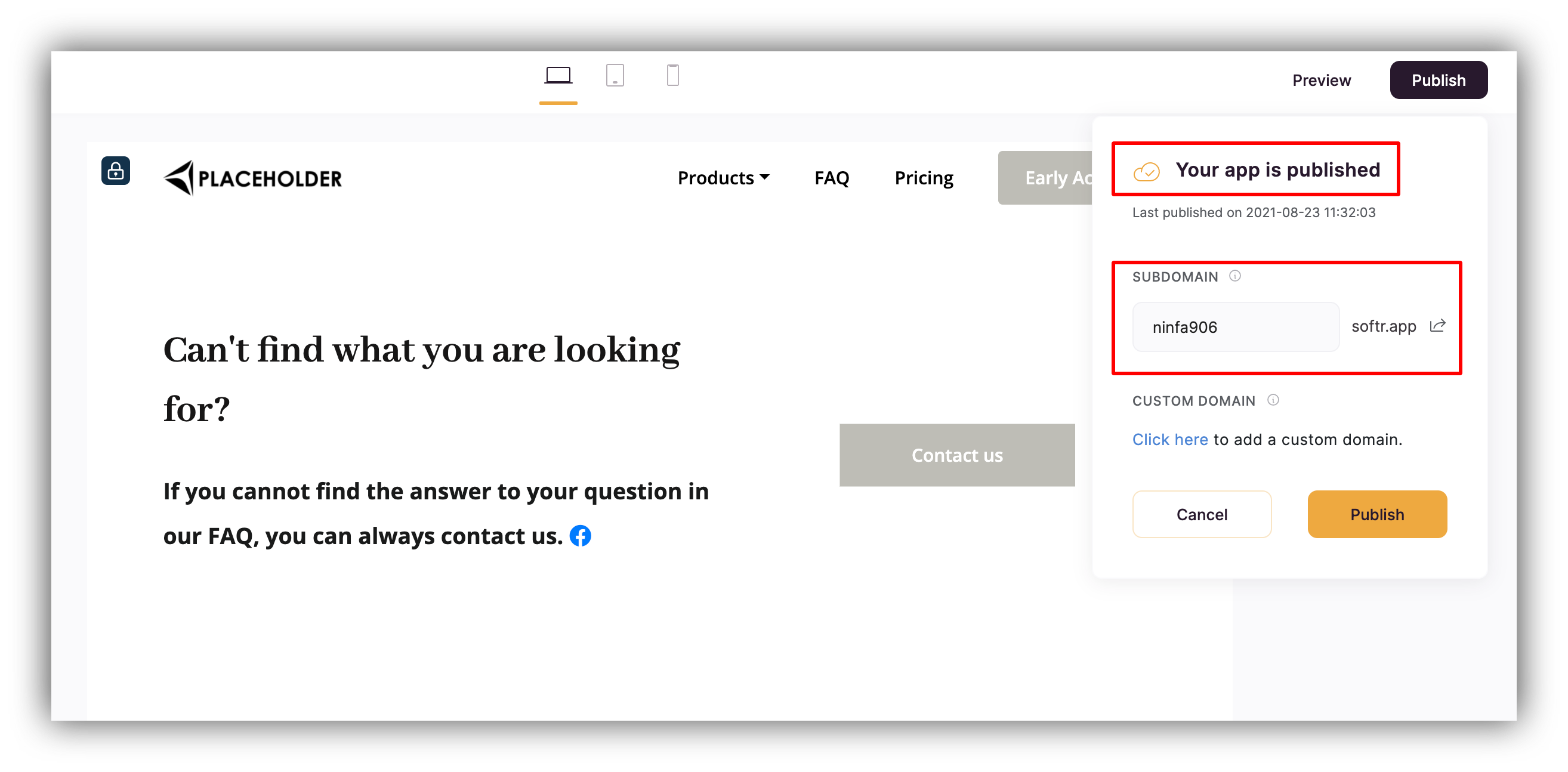 Publishing Your Softr App – Softr Help Docs