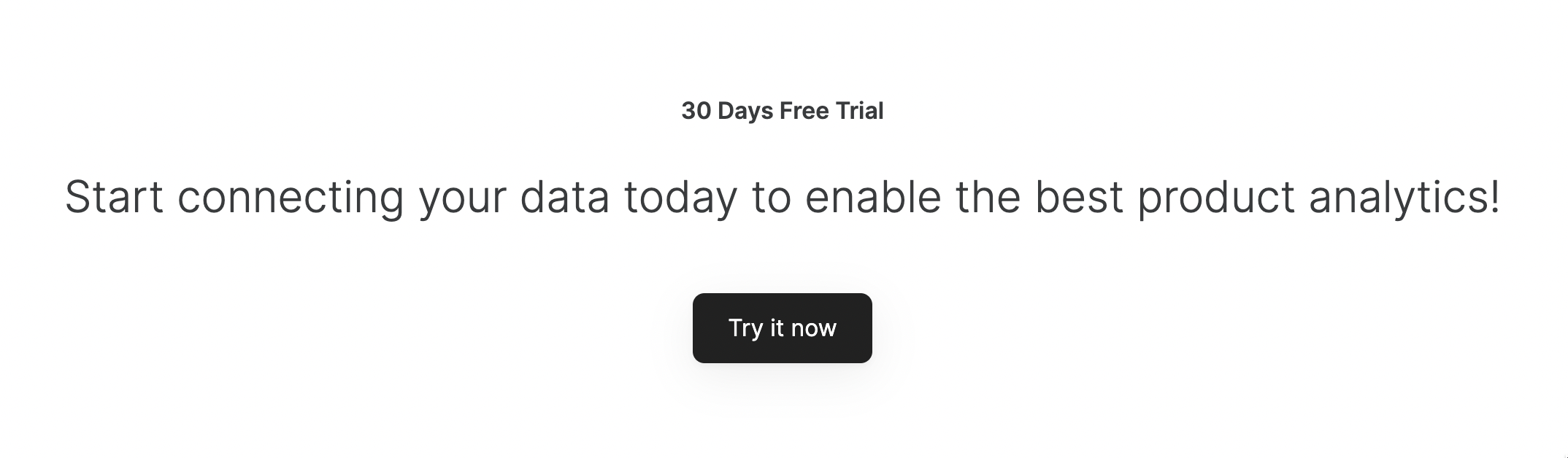 Call to action with a button