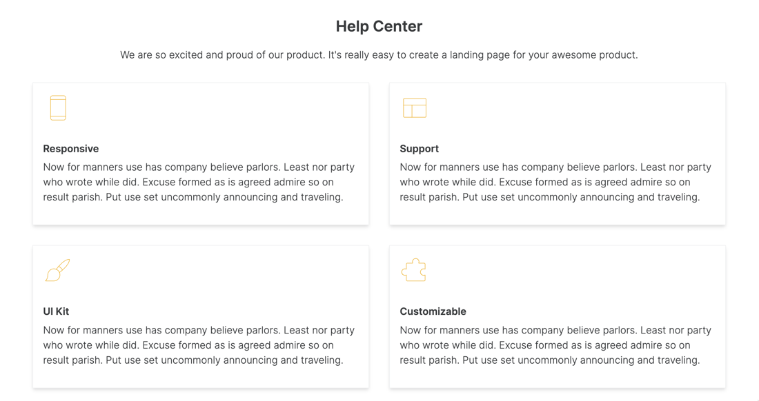 Layout Feature Column Example Feature Grid – Softr Help Docs