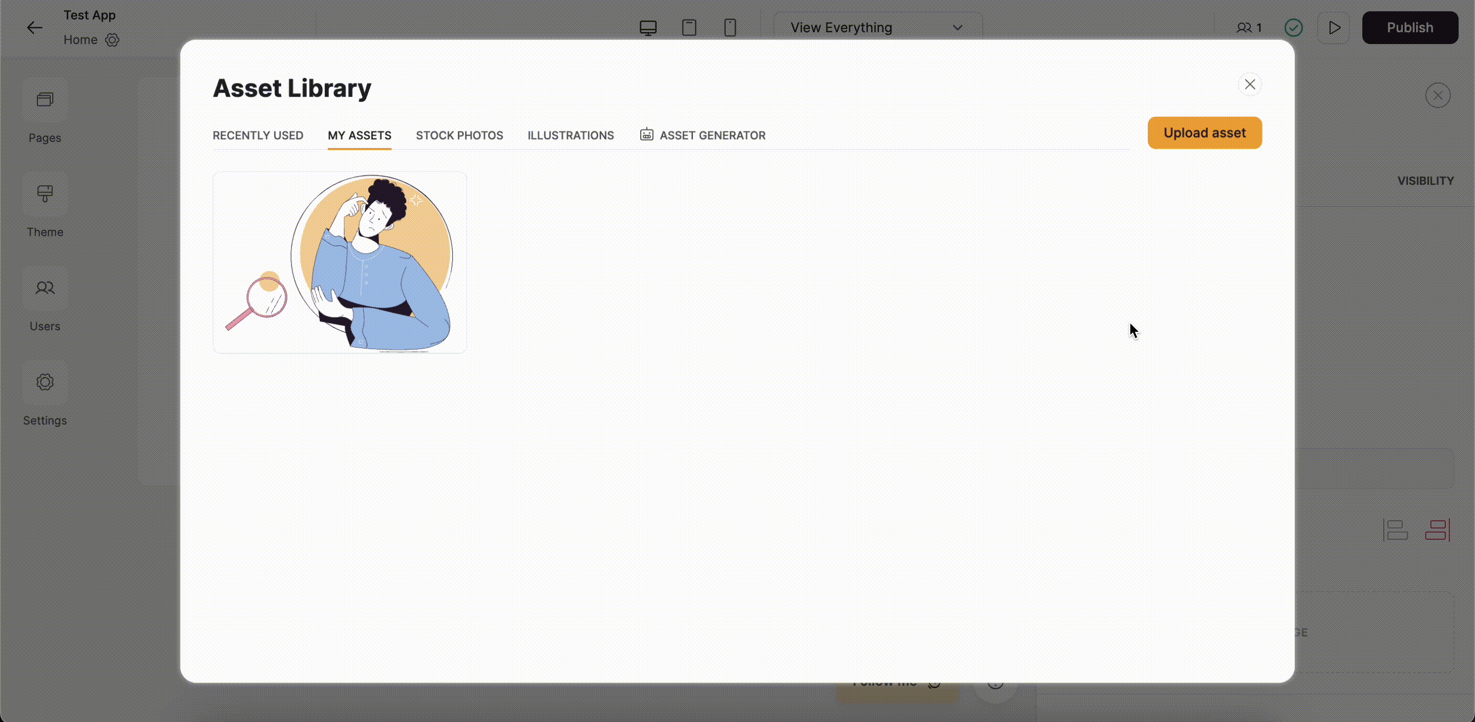 Adding an Image and Background Image to the Feature block