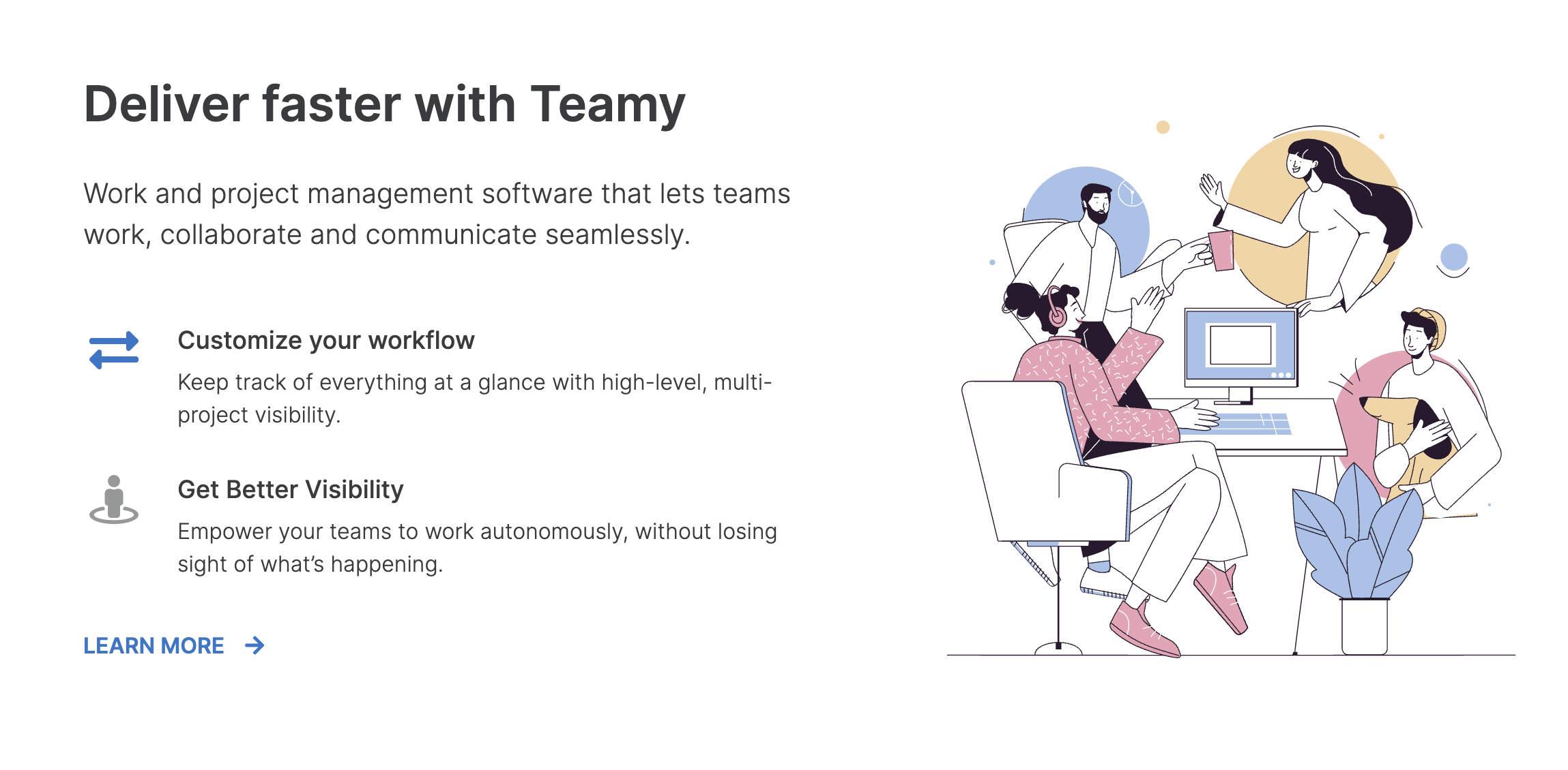 Feature with right side picture