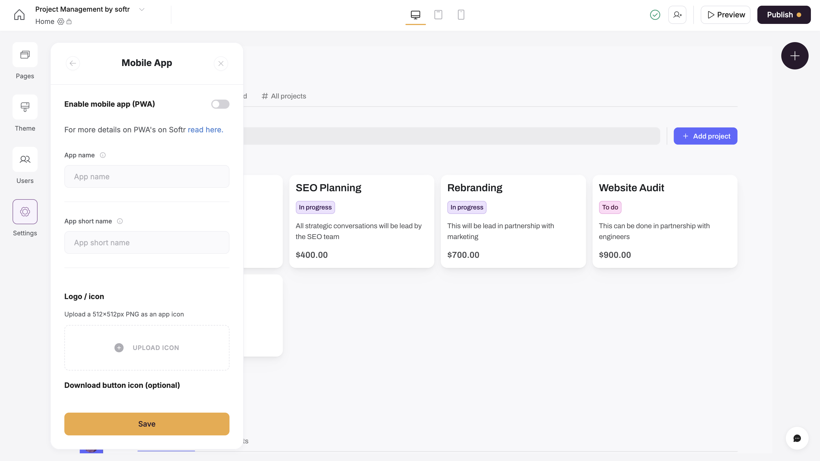 Publish your application – Softr Help Docs