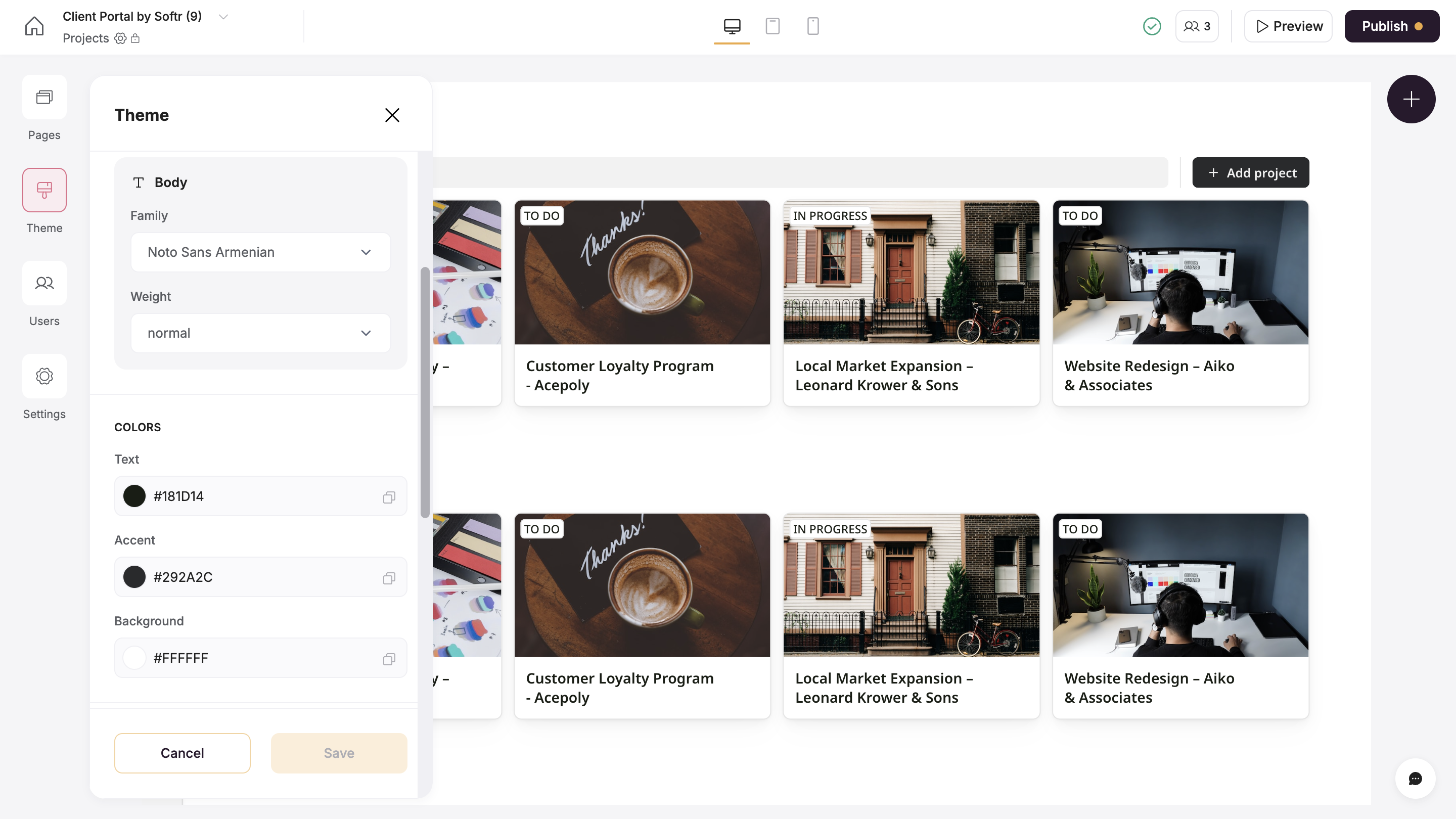 Style your app – Softr Help Docs