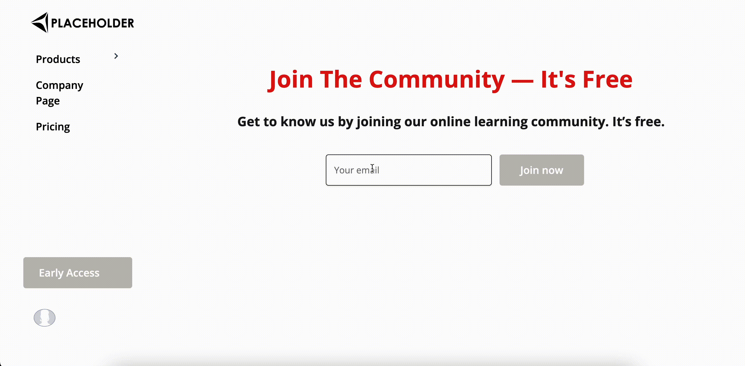 Testing the email capture