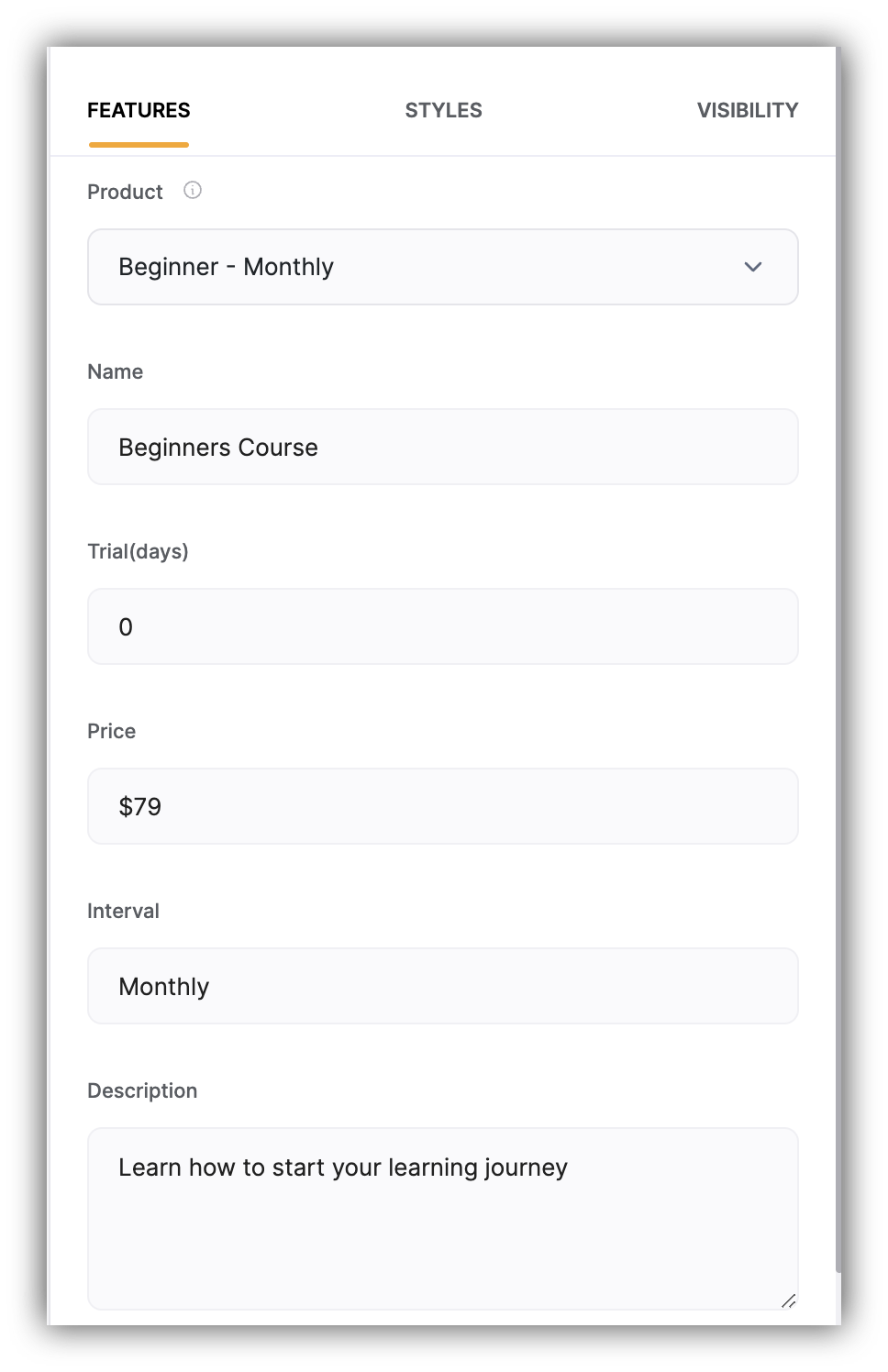 Simple Checkout Form – Softr Help Docs