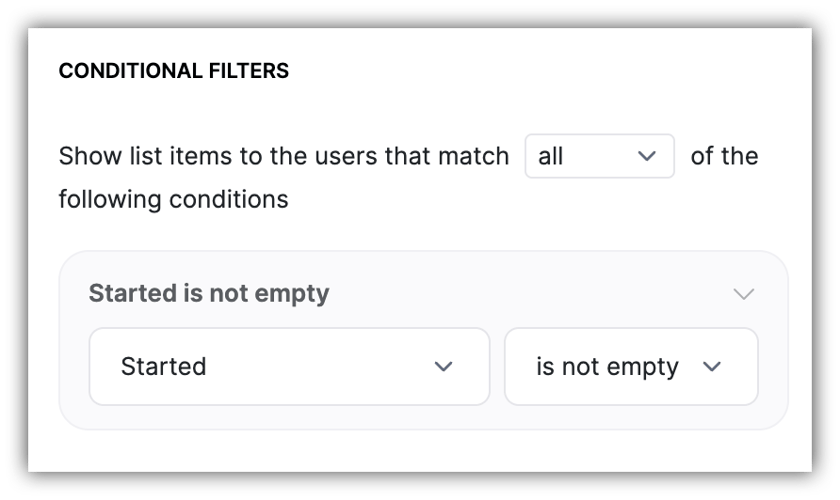 Conditional Filters – Softr Help Docs