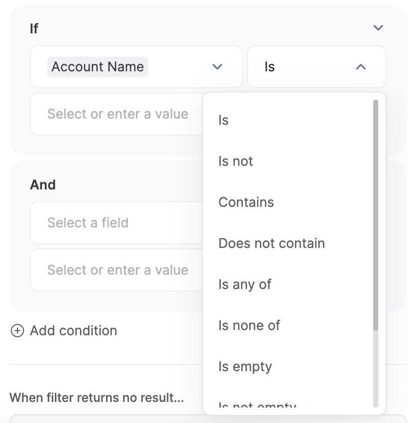 Conditional Filters – Softr Help Docs