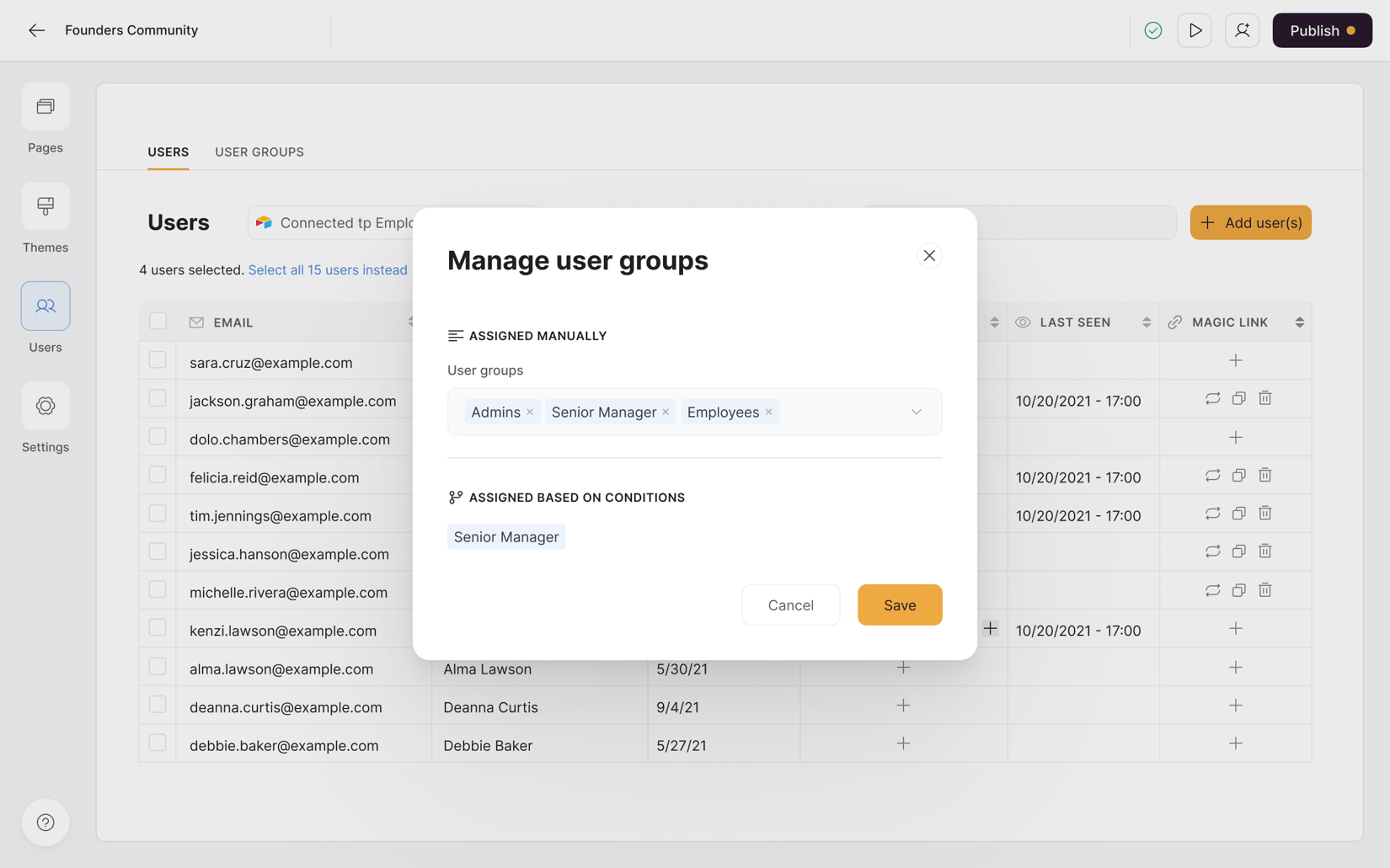 User Groups – Softr Help Docs