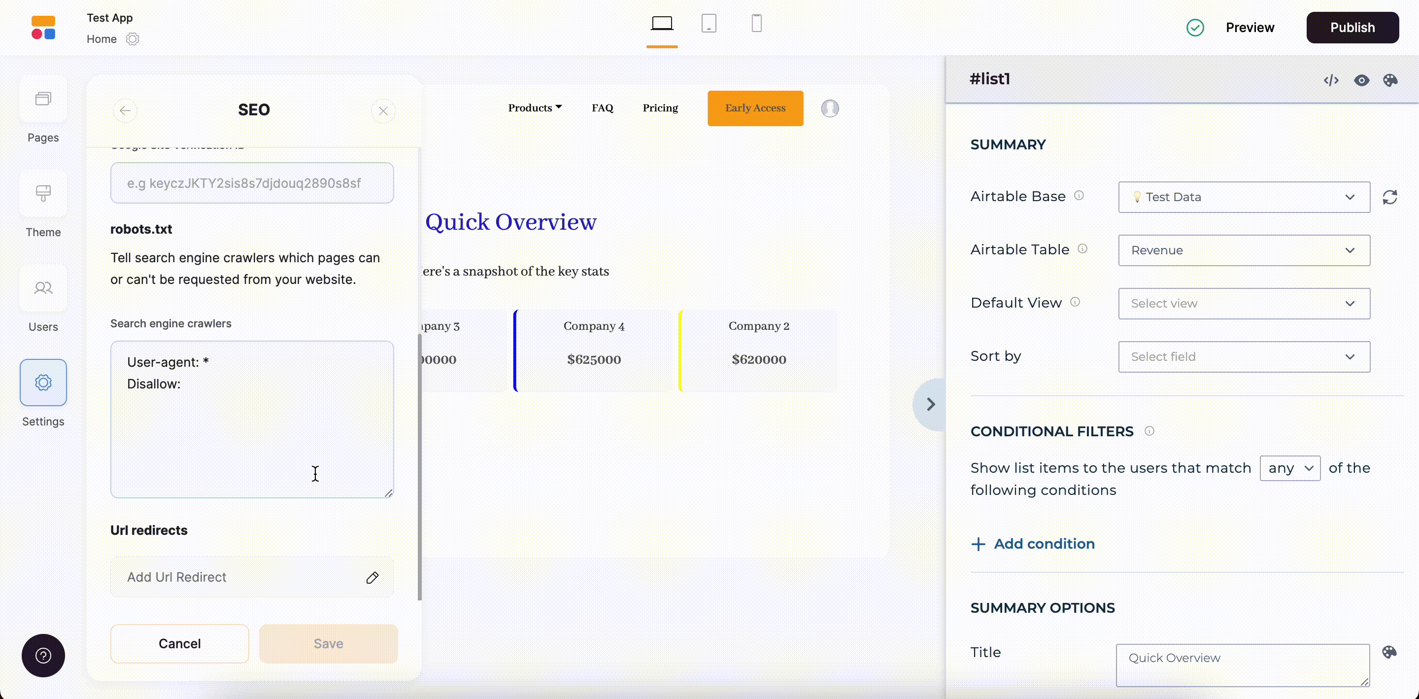 Adding a redirect rule