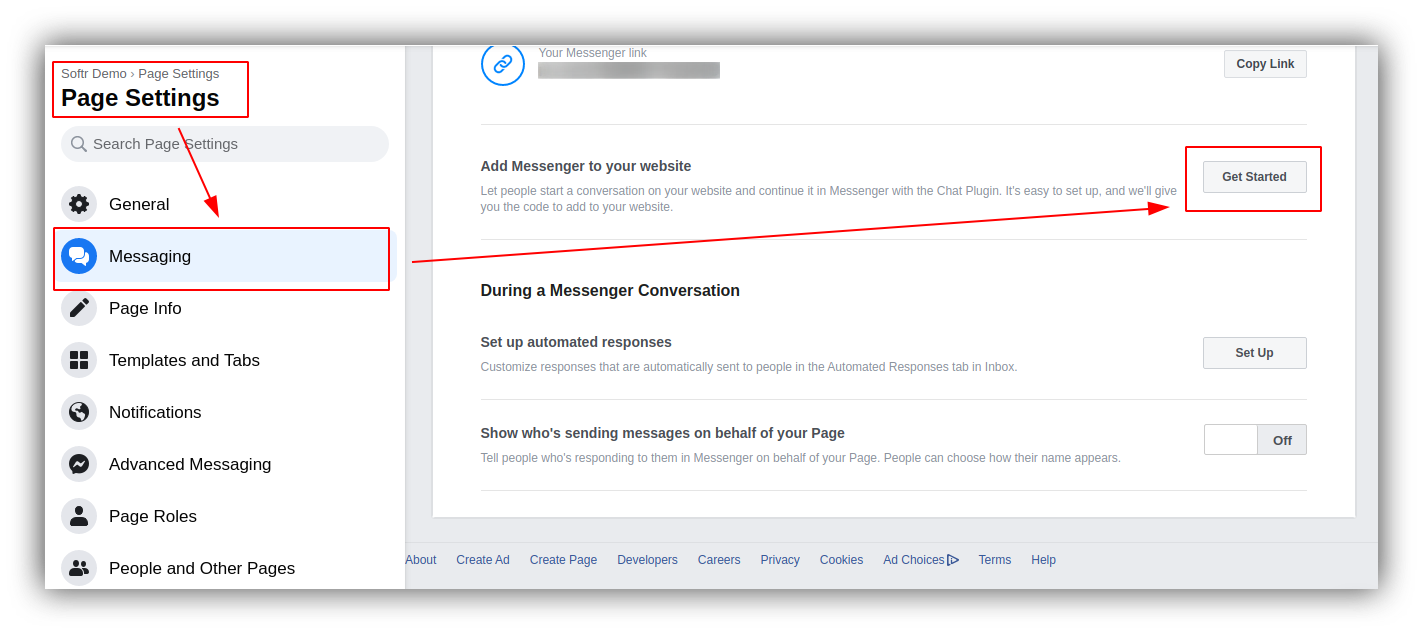 Add Messenger to your website