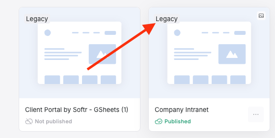 Migrating App Versions – Softr Help Docs