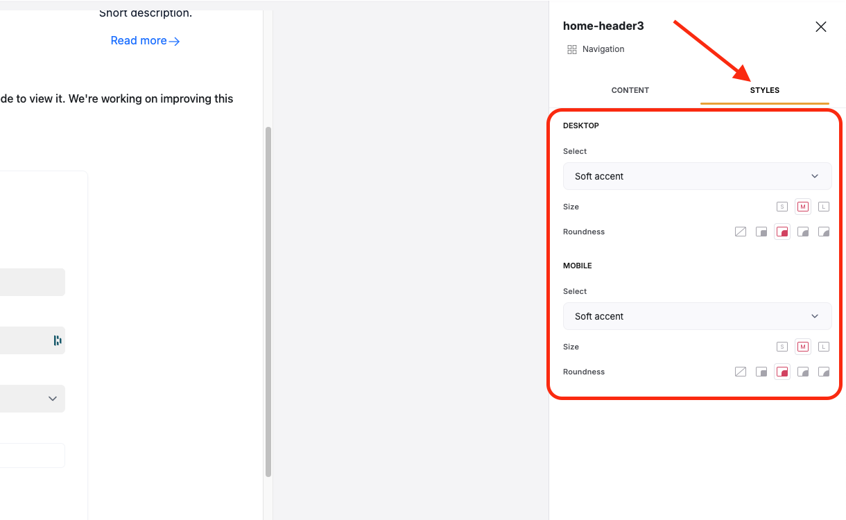 Navigation settings – Softr Help Docs