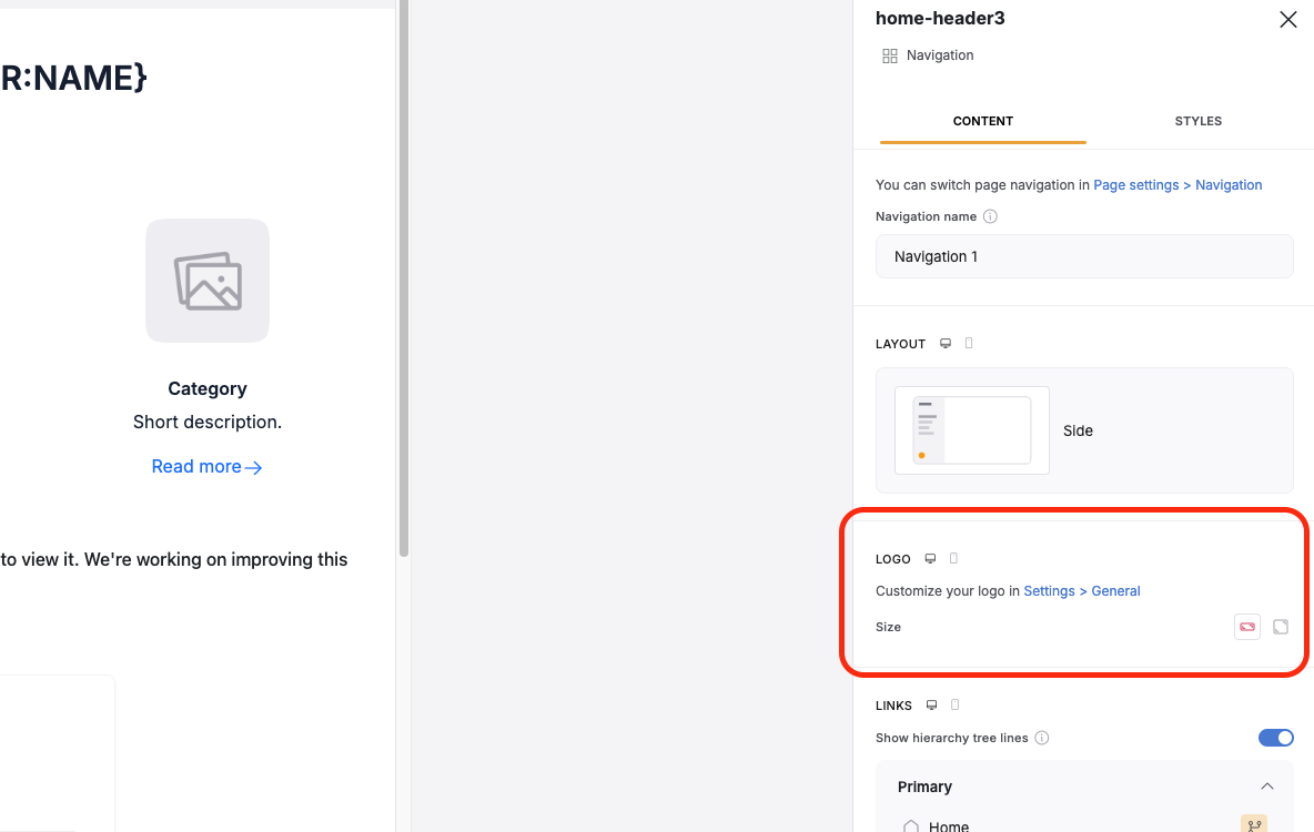 Navigation settings – Softr Help Docs