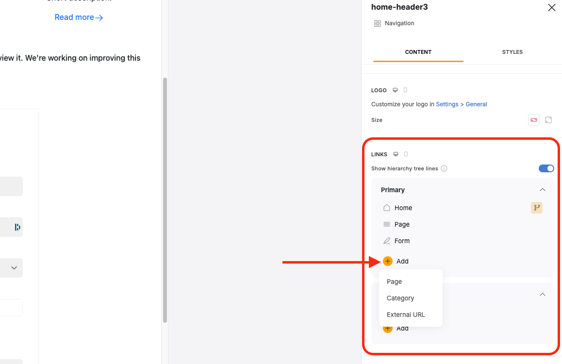 Navigation settings – Softr Help Docs