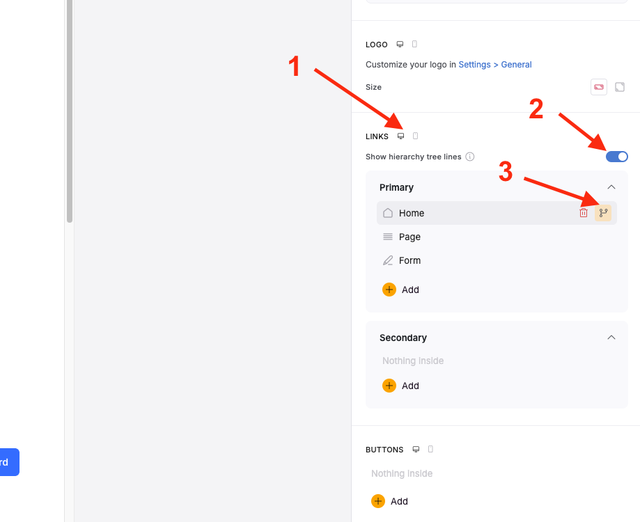 Navigation settings – Softr Help Docs