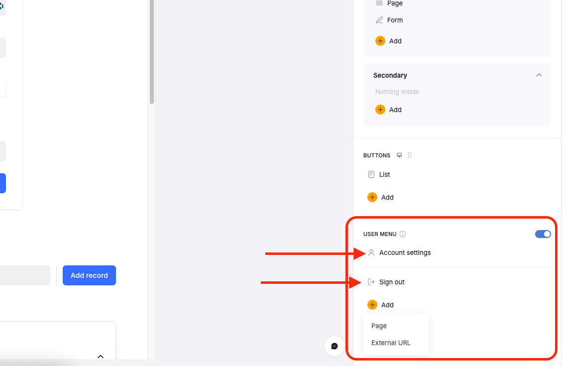 Navigation settings – Softr Help Docs