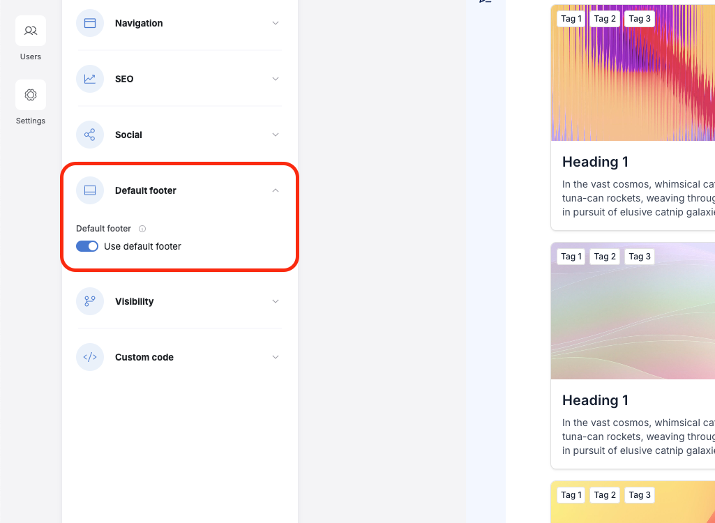 Page Settings – Softr Help Docs