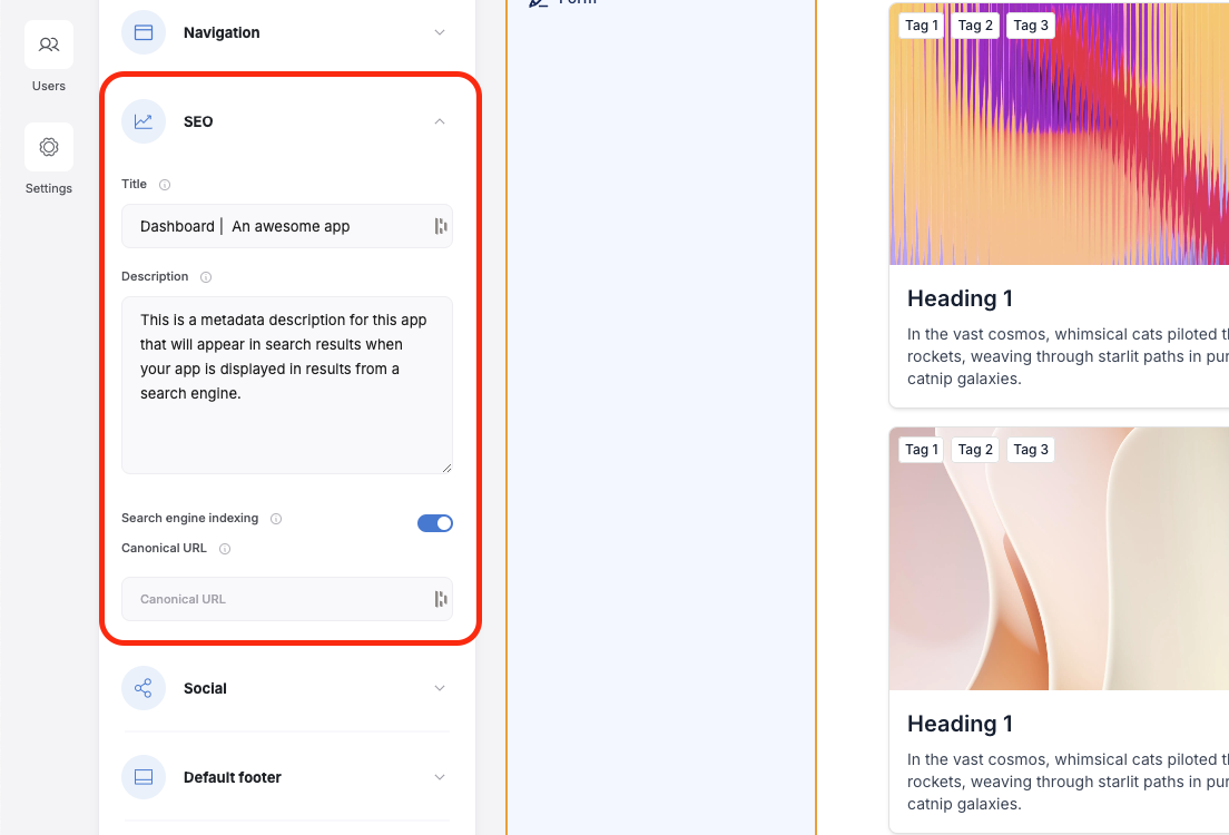 Page Settings – Softr Help Docs