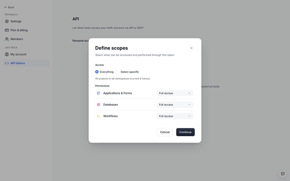 API Setup and Endpoints – Softr Help Docs