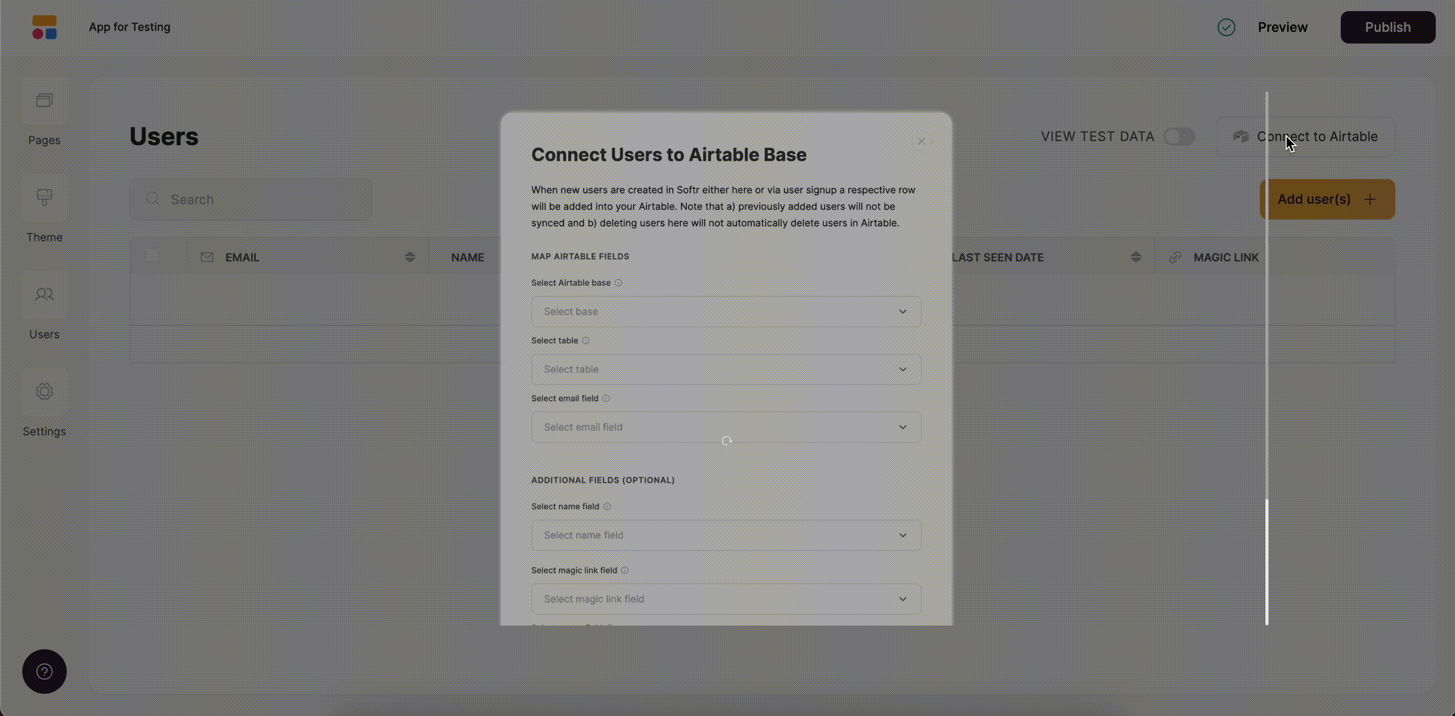Testing the scenario