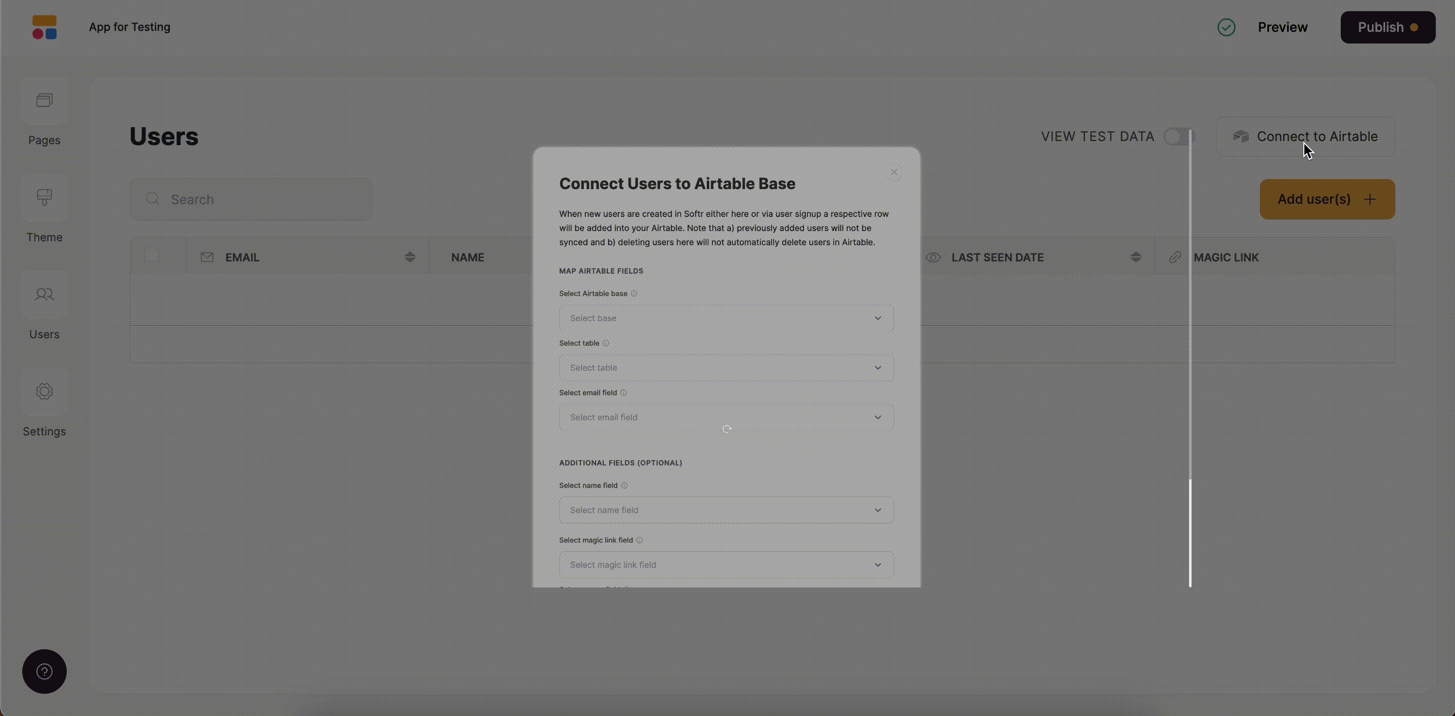 Testing the scenario
