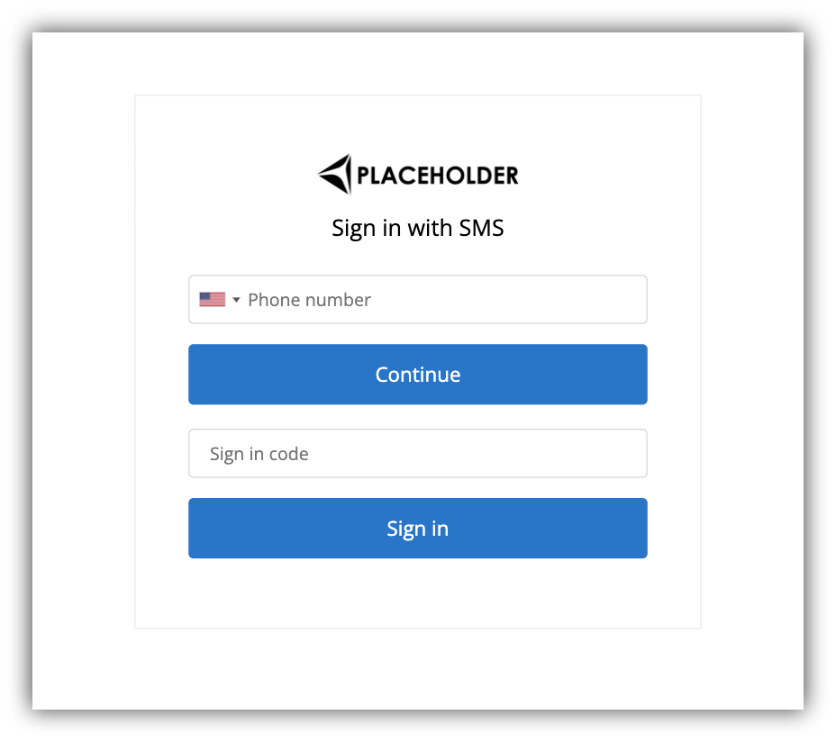 Signin with Phone Code