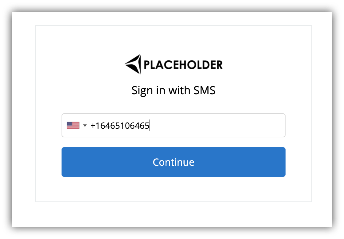 Entering phone number