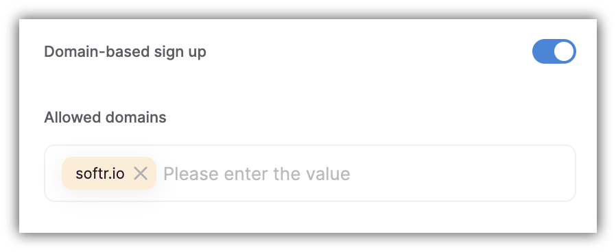 Adding allowed domains