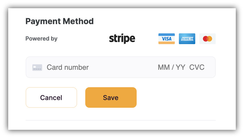 Editing the Payment Method