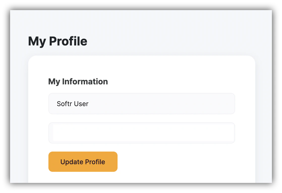 My Profile – Softr Help Docs