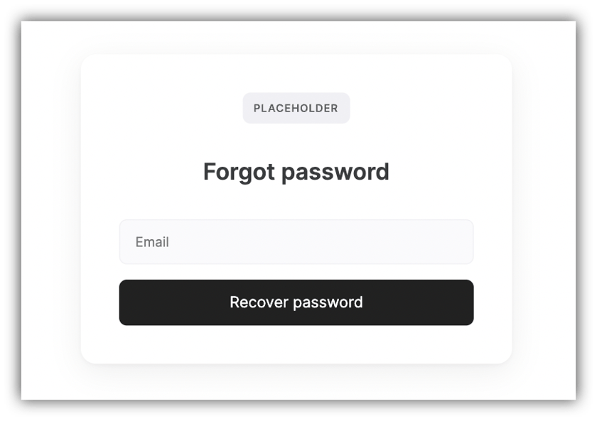 Forgot Password Form Example Forgot Password Form – Softr Help Docs