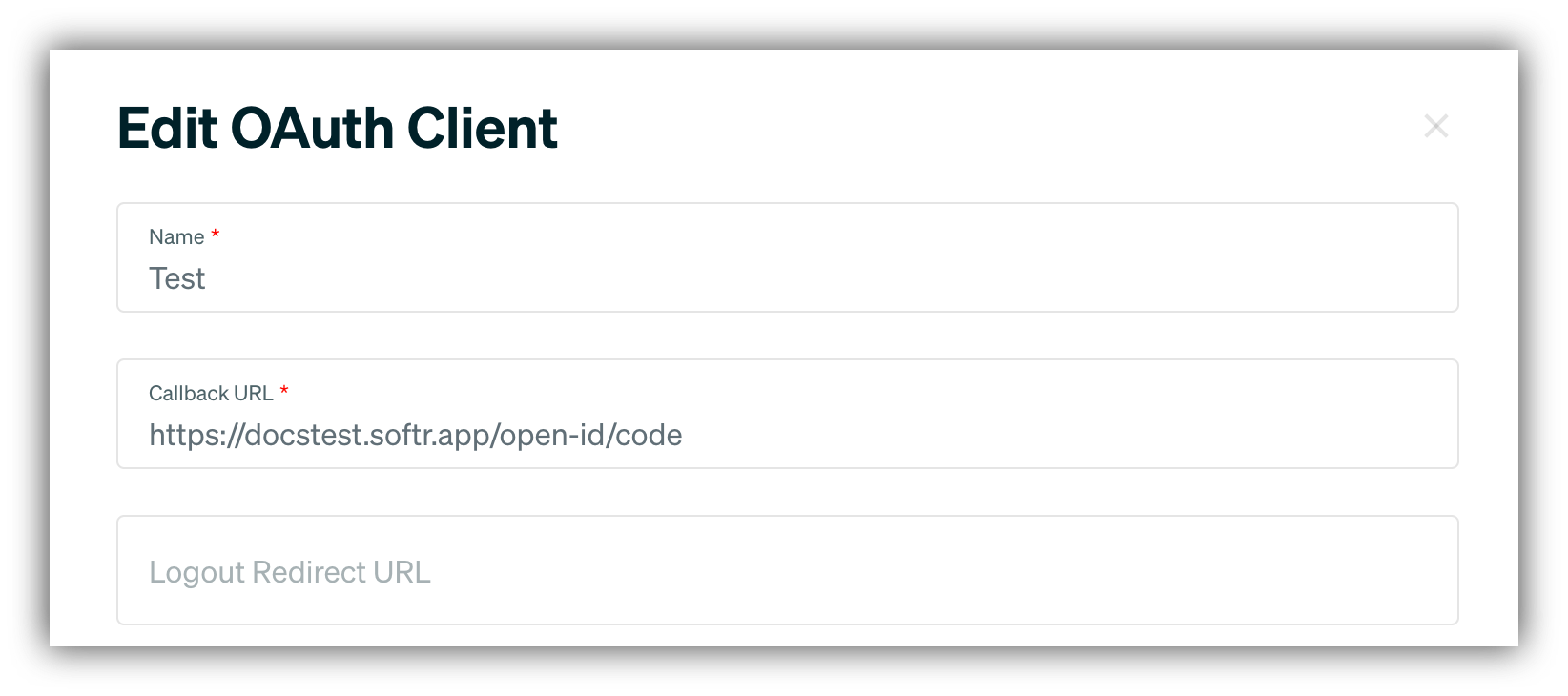 Configuring OAuth client