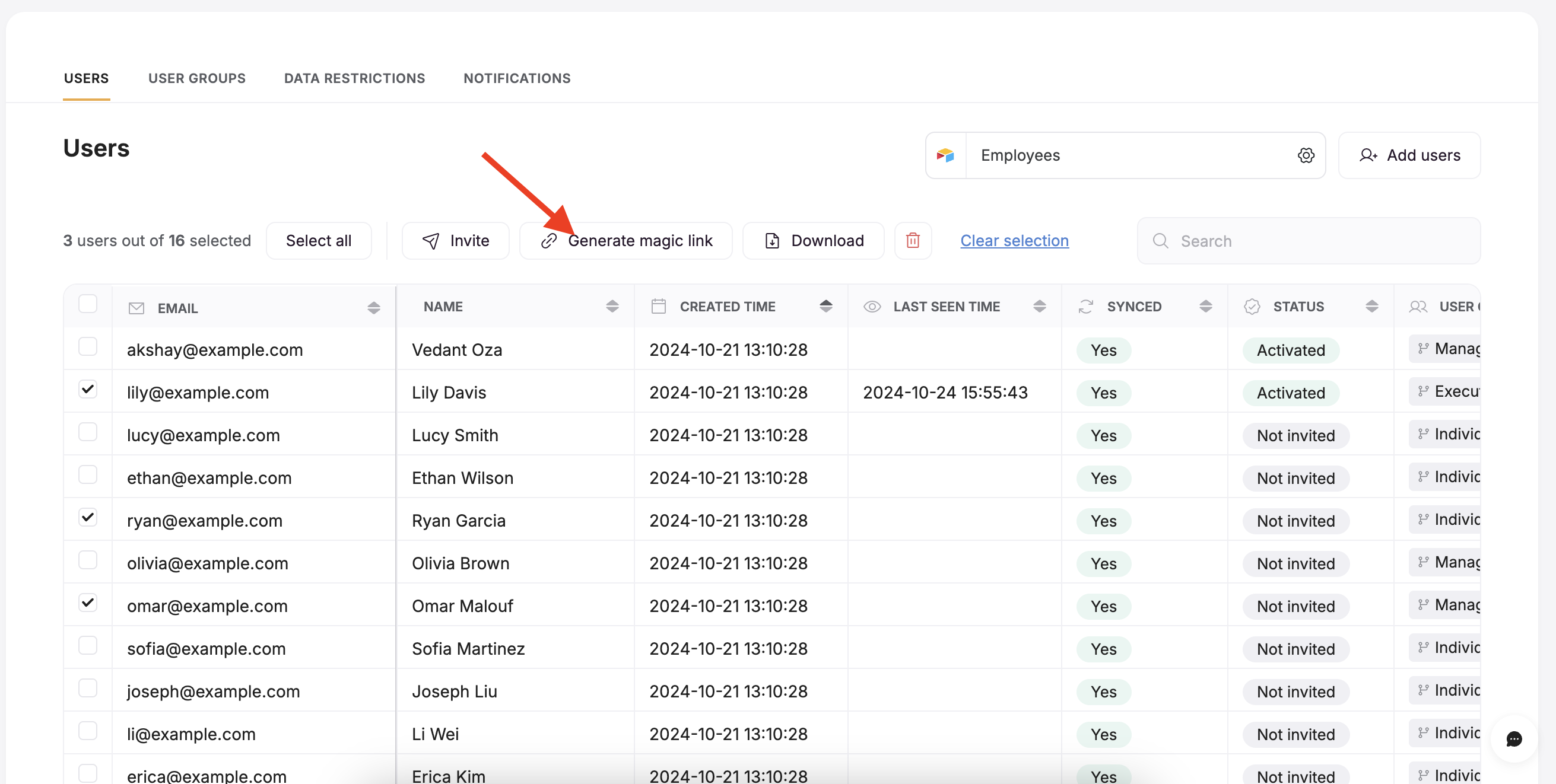 Users Menu – Softr Help Docs