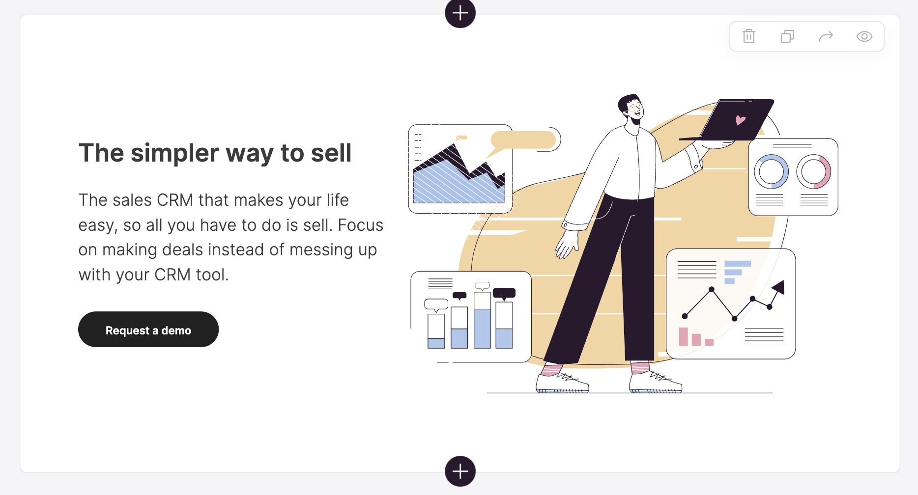 Hero with call to action