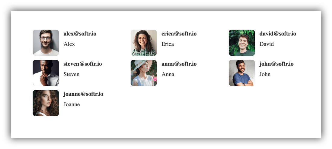 Layout: List with small cards – Softr Help Docs